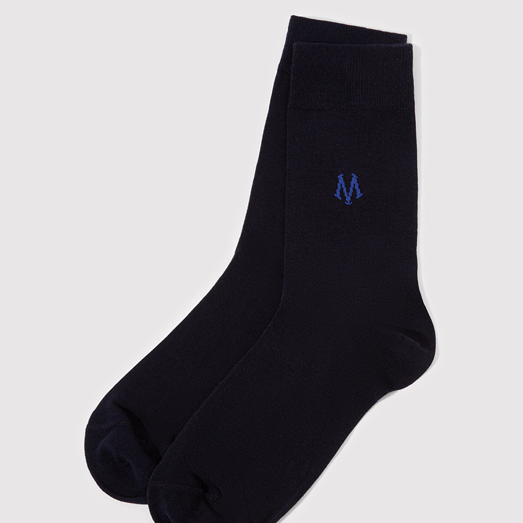 Mavi Mavi Logo Baskılı Lacivert Soket Çorap 090250-26828