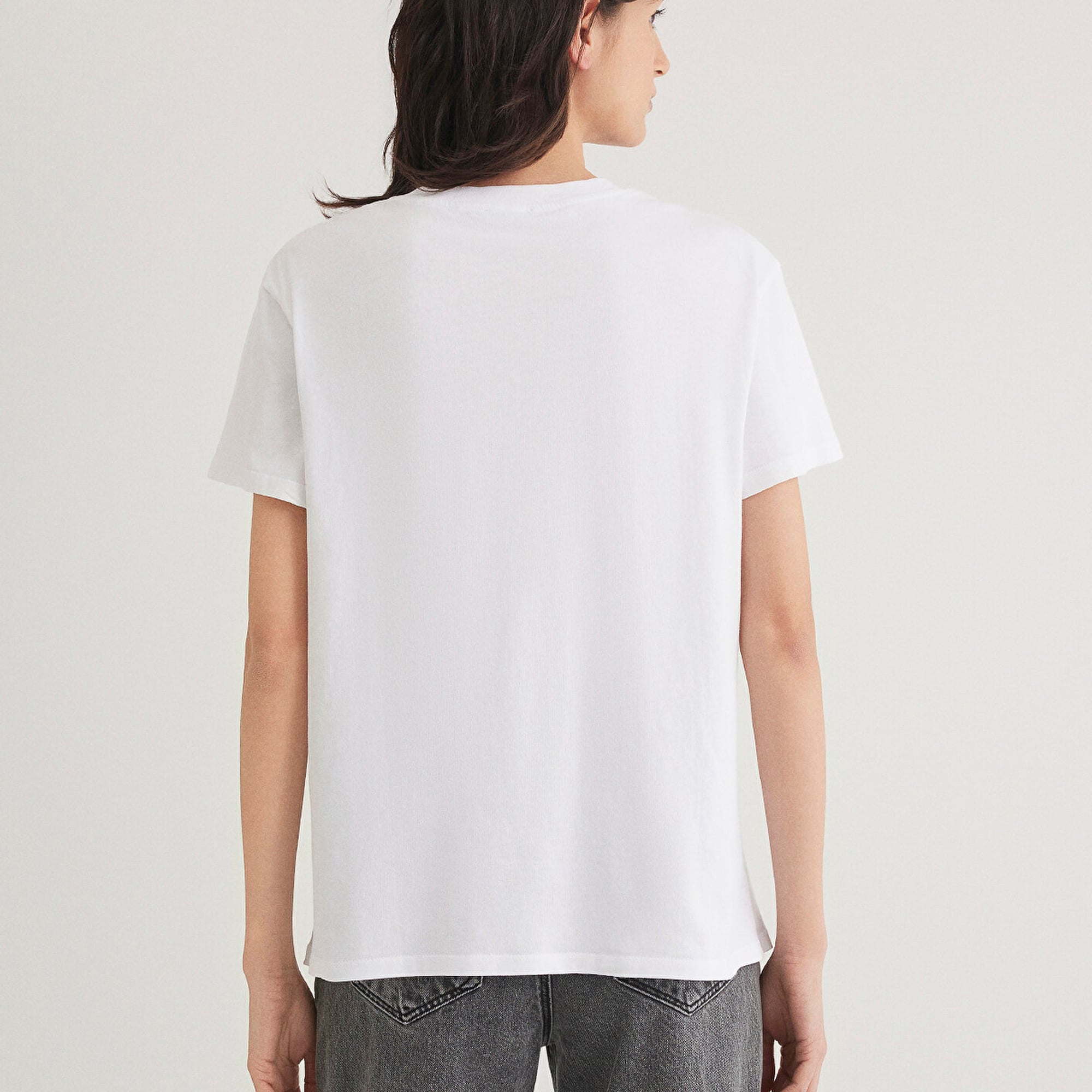 Mavi Beyaz Basic Tişört Regular Fit / Normal Kesim 1600955-620