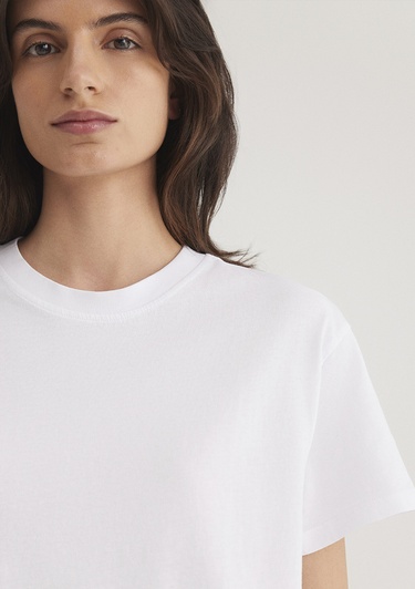  Mavi Beyaz Basic Tişört Regular Fit / Normal Kesim 1600955-620