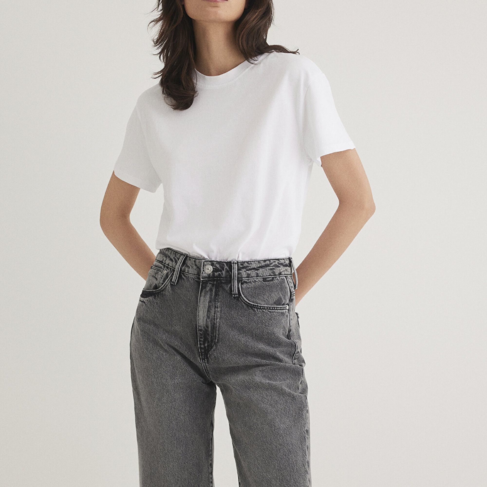 Mavi Beyaz Basic Tişört Regular Fit / Normal Kesim 1600955-620