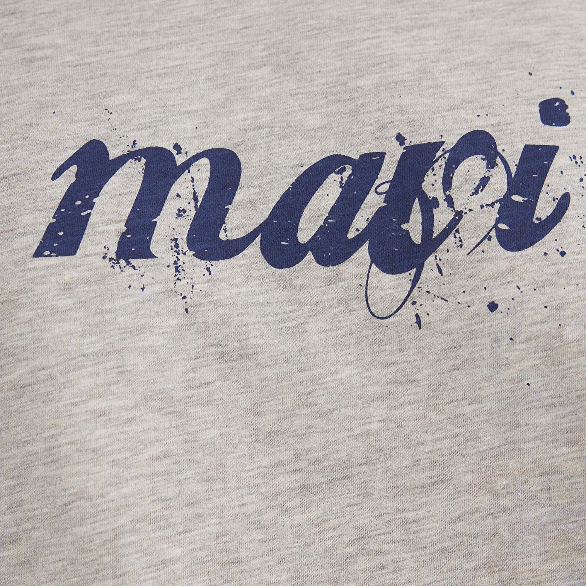 Mavi Mavi Logo Baskılı Gri Tişört Loose Fit / Bol Rahat Kesim 166422-25702