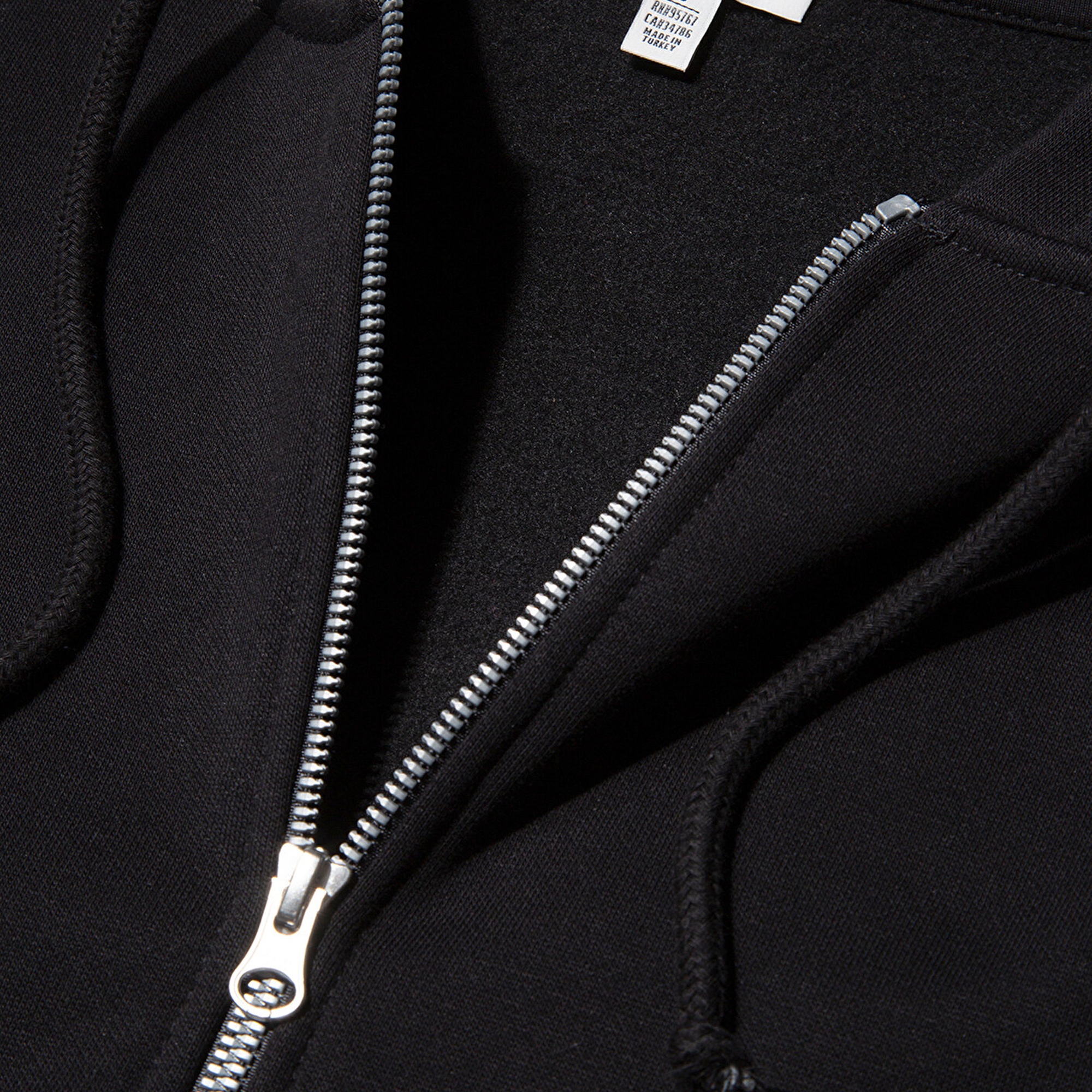 Mavi Kapüşonlu Fermuarlı Siyah Sweatshirt 1610221-900