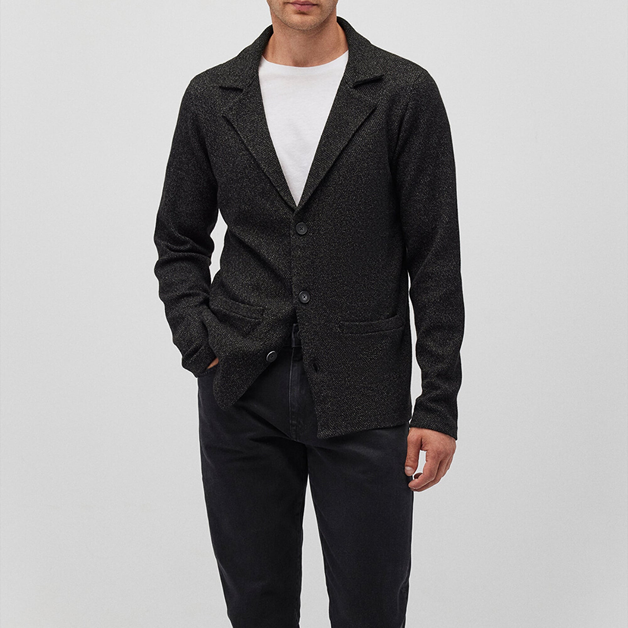 Mavi Siyah Triko Blazer Ceket 070699-900