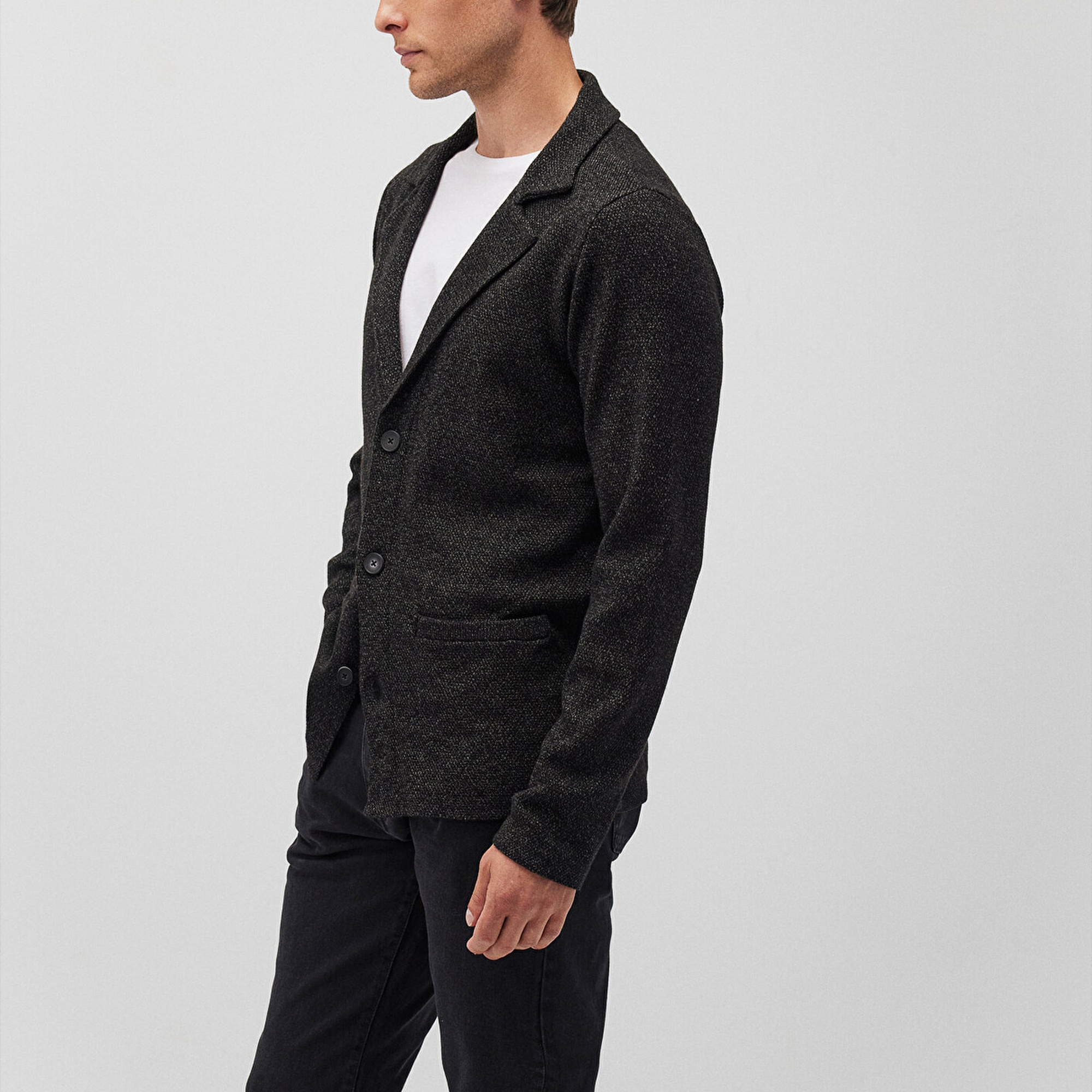 Mavi Siyah Triko Blazer Ceket 070699-900