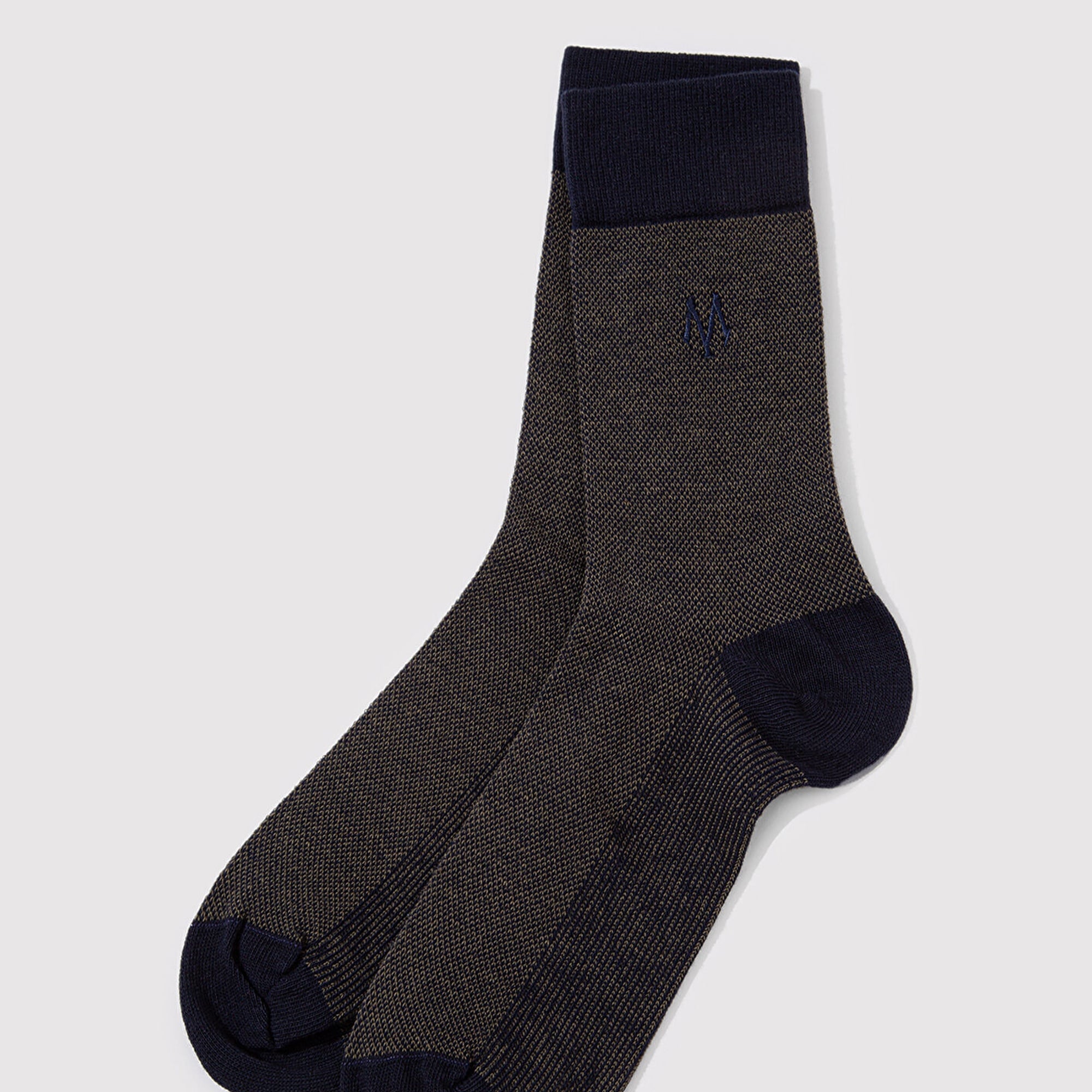 Mavi Mavi Logo Nakışlı Lacivert Soket Çorap 091760-28725