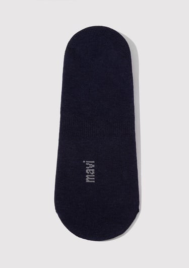  Mavi 2li Siyah Beyaz Babet Çorabı 092594-620