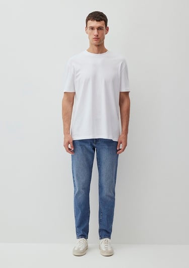  Mavi Beyaz Basic Tişört Loose Fit / Bol Rahat Kesim 066249-620