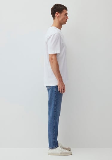  Mavi Beyaz Basic Tişört Loose Fit / Bol Rahat Kesim 066249-620