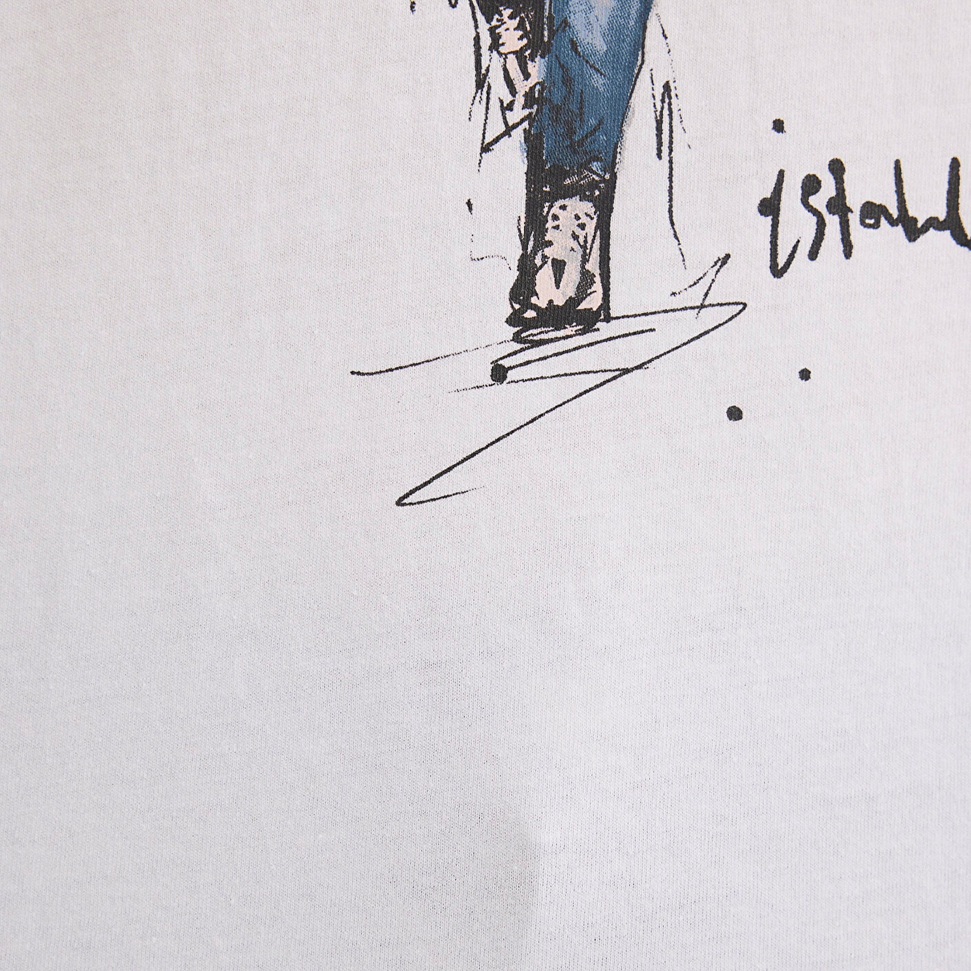 Mavi Denim Kız Baskılı Beyaz İstanbul Tişört Regular Fit / Normal Kesim 1610222-620