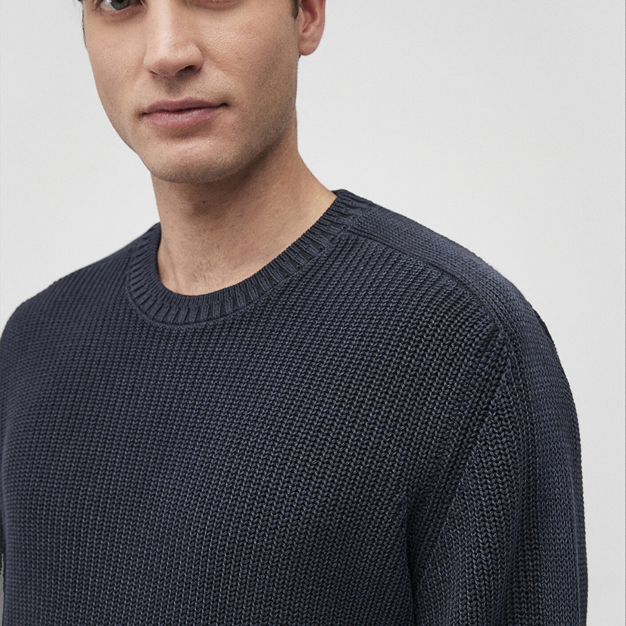 Mavi Bisiklet Yaka Lacivert Kazak Slim Fit / Dar Kesim 070767-34319