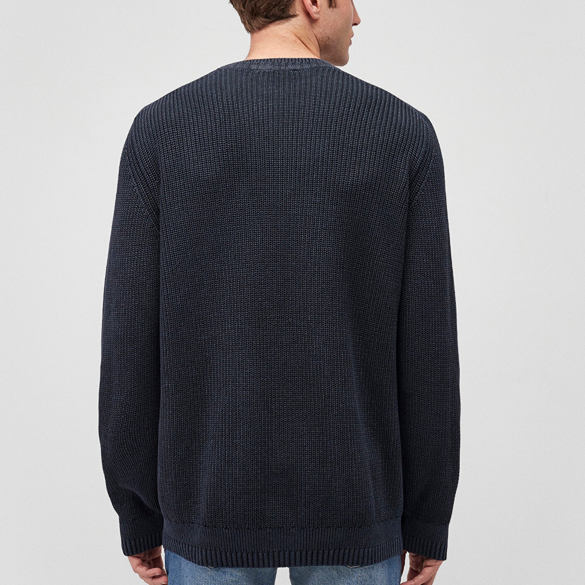 Mavi Bisiklet Yaka Lacivert Kazak Slim Fit / Dar Kesim 070767-34319