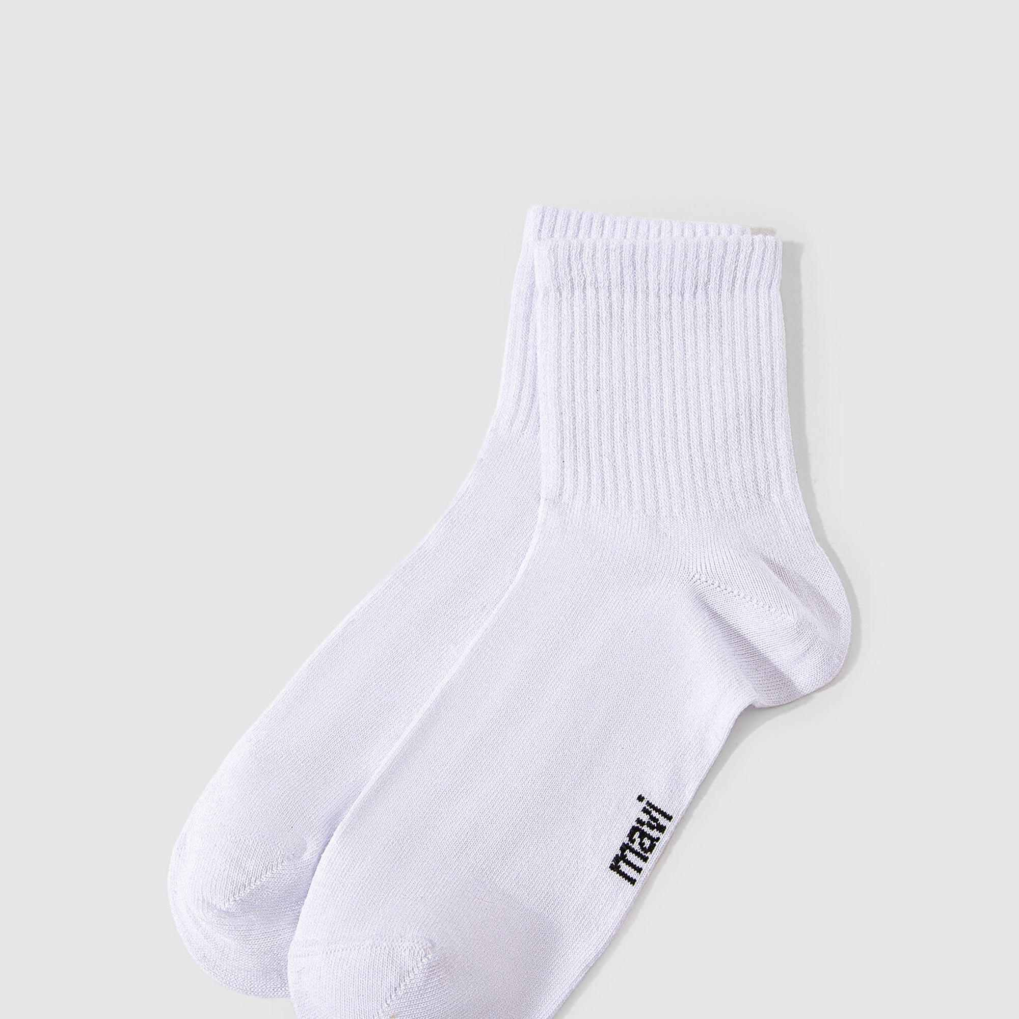 Mavi Beyaz Soket Çorap 092625-620