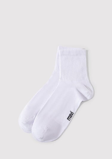  Mavi Beyaz Soket Çorap 092625-620