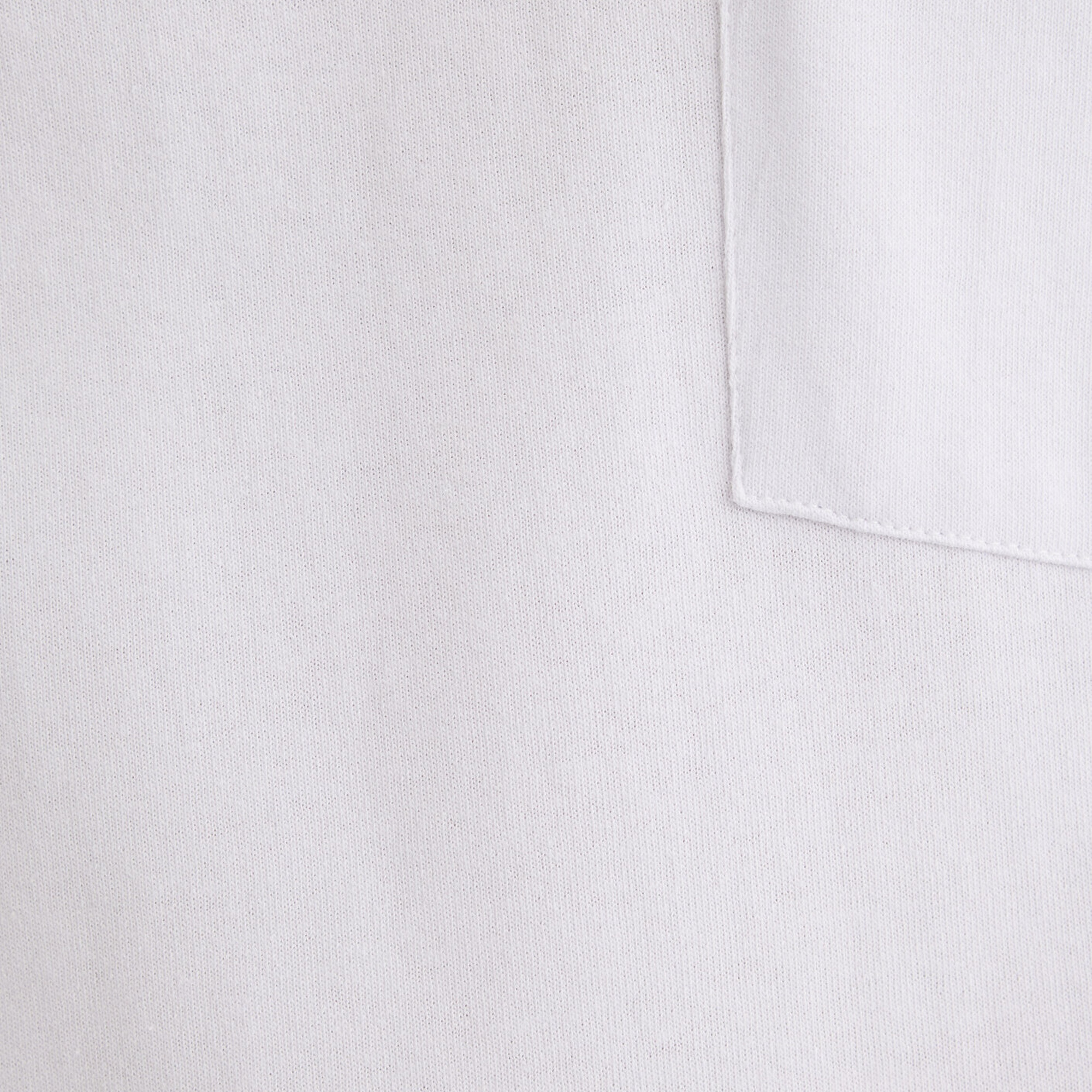 Mavi Cep Detaylı Beyaz Basic Tişört Loose Fit / Bol Rahat Kesim 066248-620