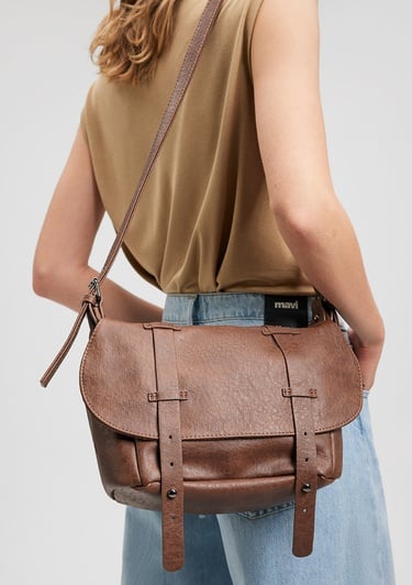  Mavi Kahverengi Çapraz Çanta 193979-26823