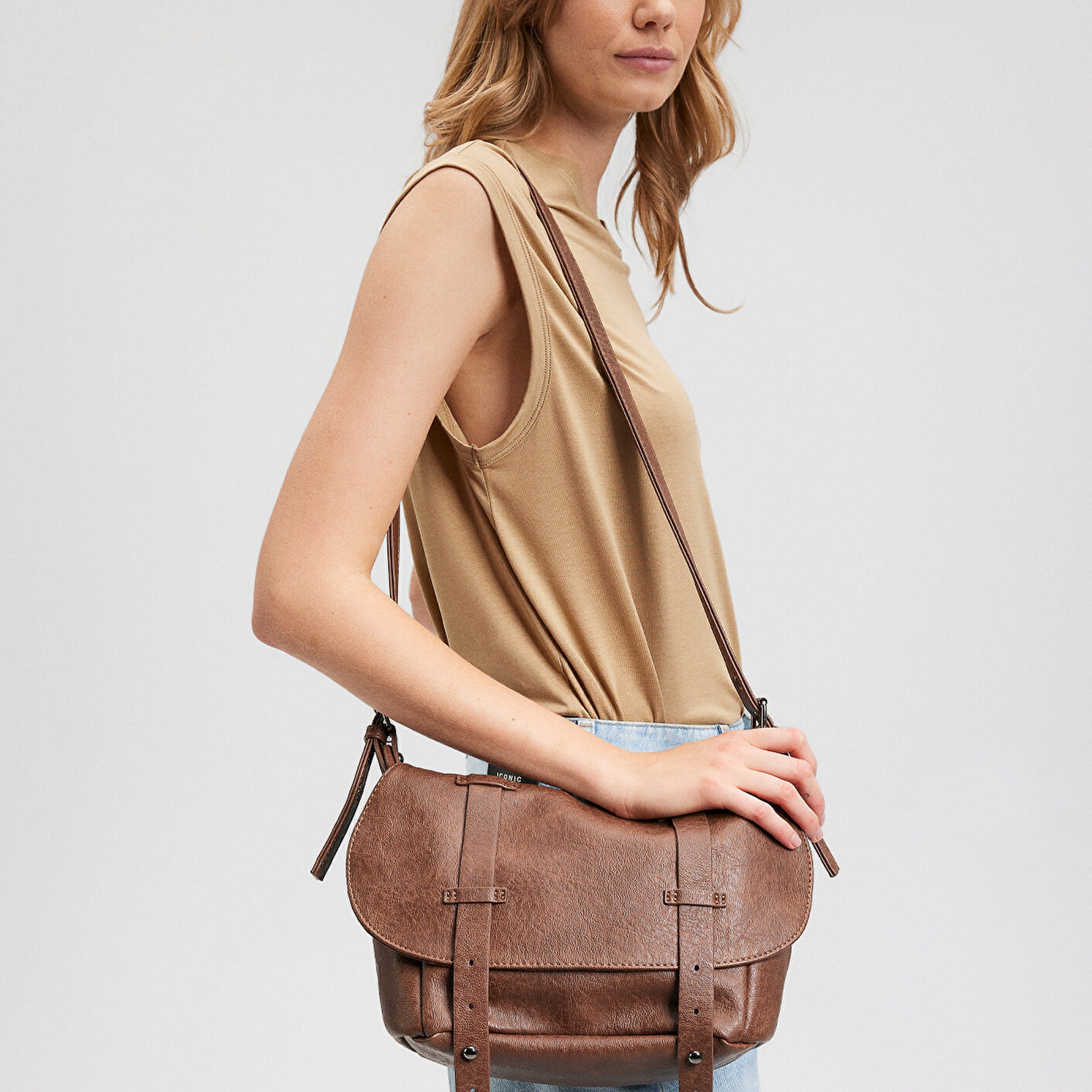 Mavi Kahverengi Çapraz Çanta 193979-26823