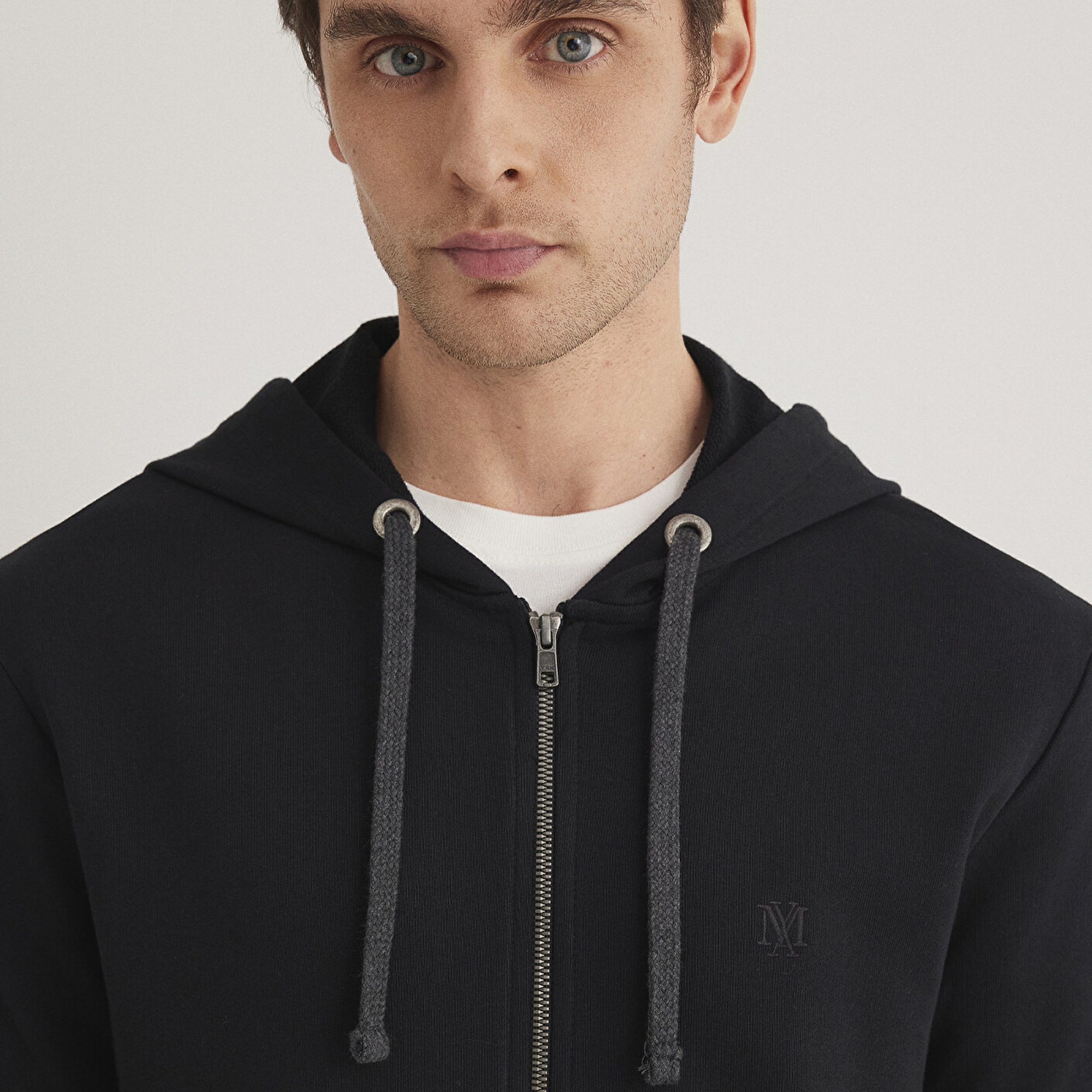 Mavi Mavi Logolu Fermuarlı Siyah Sweatshirt 065582-900