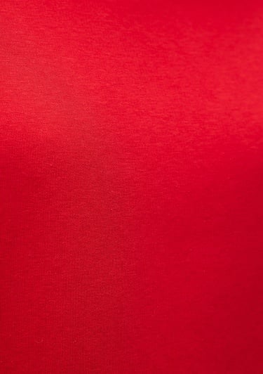  Mavi Bisiklet Yaka Kırmızı Basic Sweatshirt 1610198-80791