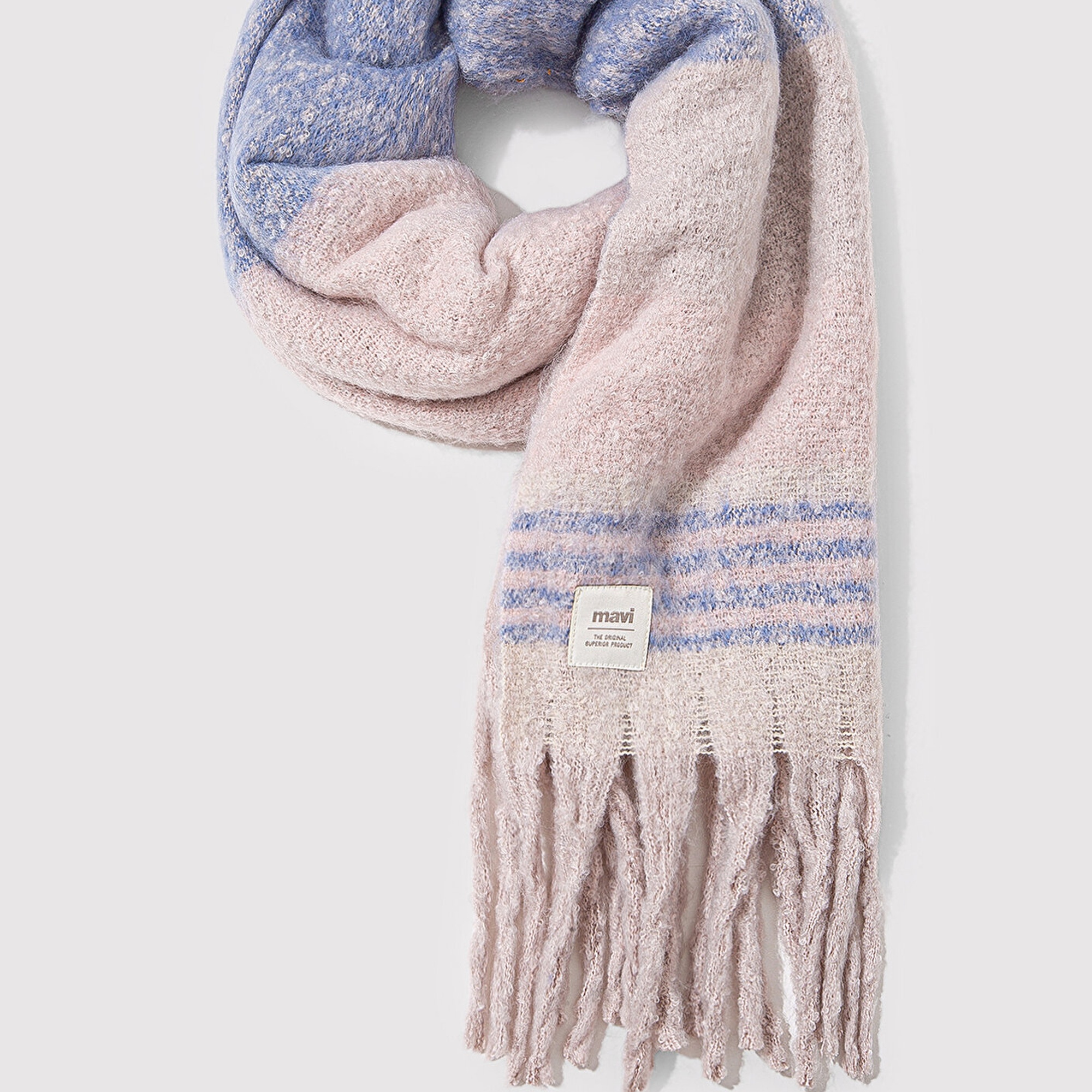 Mavi Renkli Battaniye Atkı 198920-34525