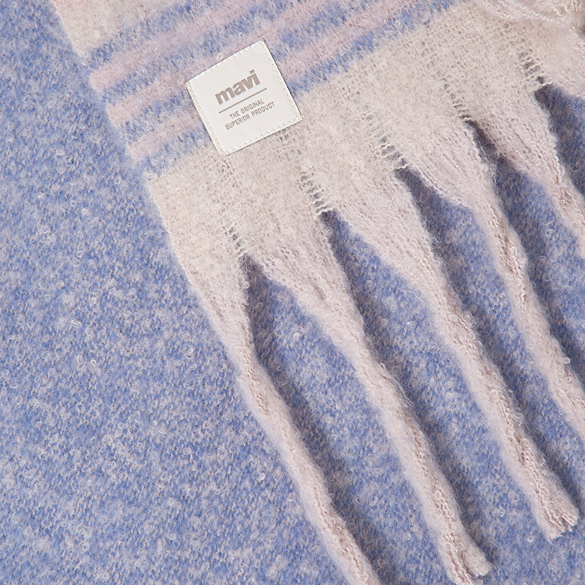 Mavi Renkli Battaniye Atkı 198920-34525