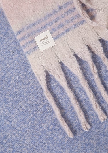  Mavi Renkli Battaniye Atkı 198920-34525