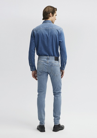  Mavi Kvnç Mavi Black Gölgeli Açık İndigo Mavisi Jean Pantolon 001070-33974