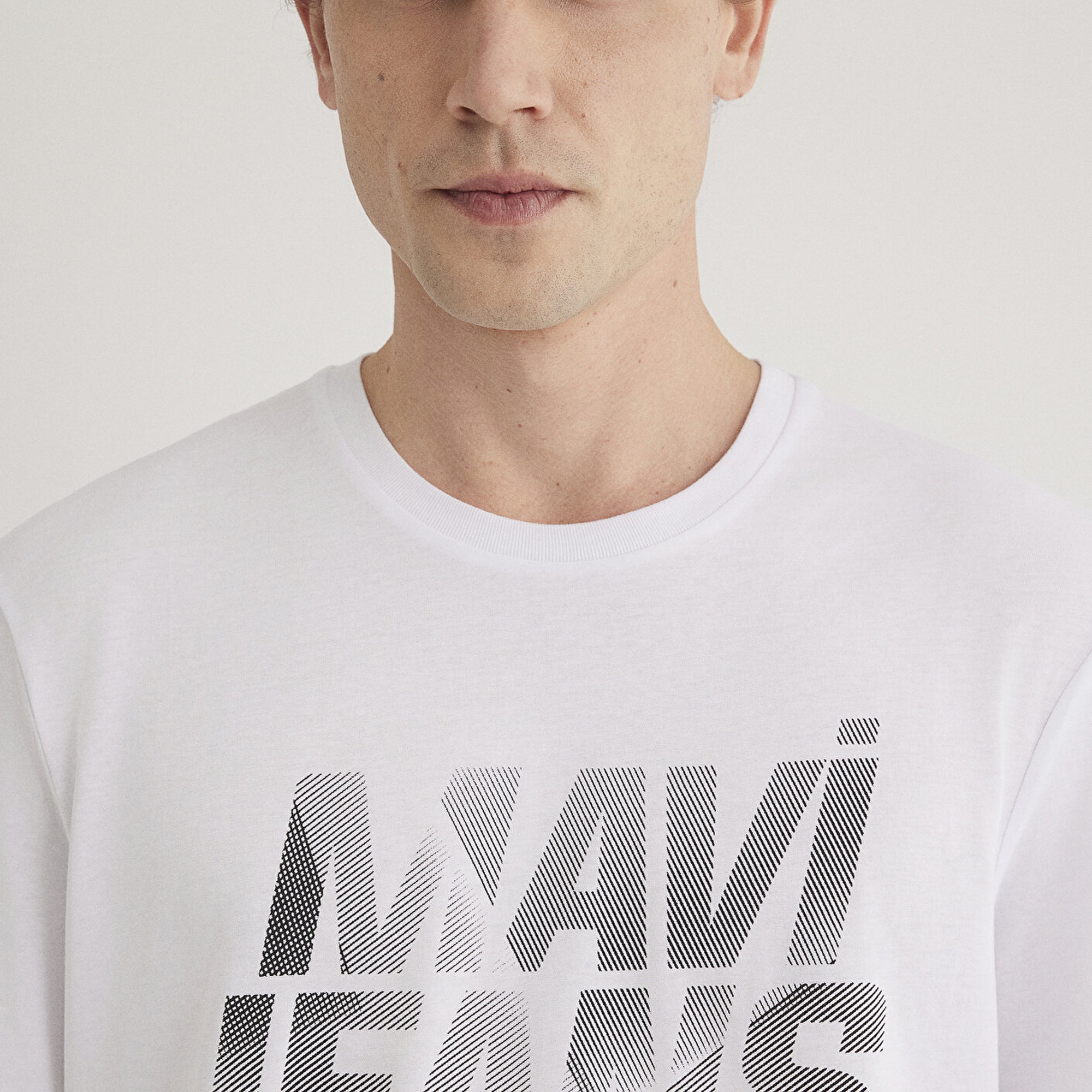 Mavi Mavi Jeans Baskılı Beyaz Tişört Regular Fit / Normal Kesim 0610260-620