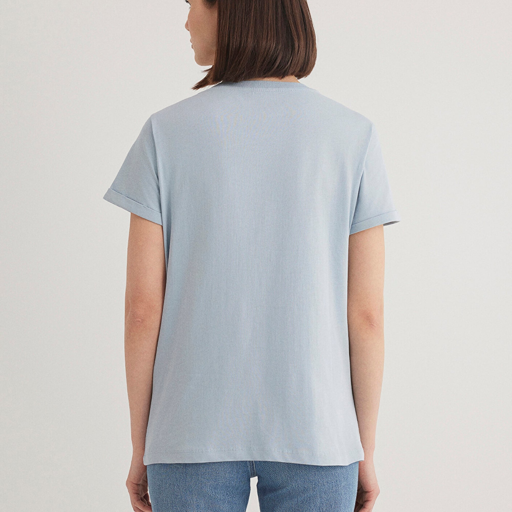 Mavi Denim Kız Baskılı Mavi İstanbul Tişört Regular Fit / Normal Kesim 1610222-70816