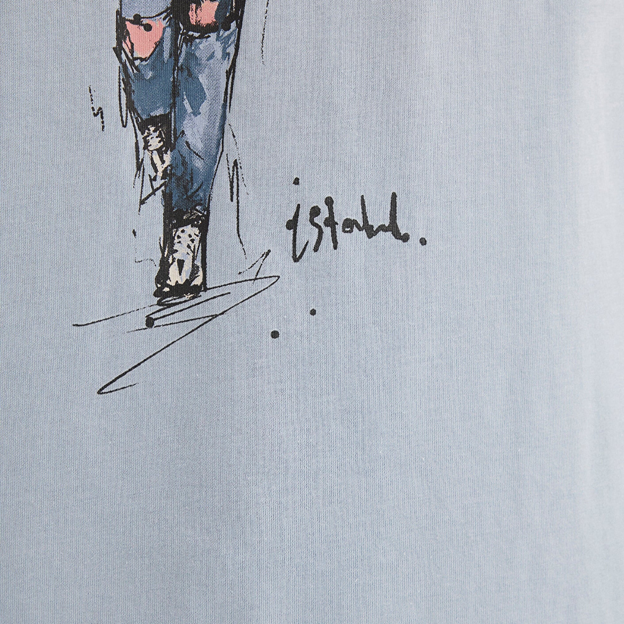 Mavi Denim Kız Baskılı Mavi İstanbul Tişört Regular Fit / Normal Kesim 1610222-70816