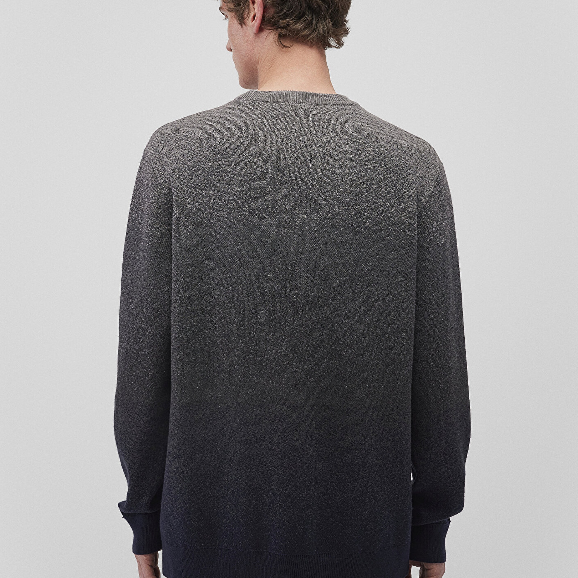 Mavi Bisiklet Yaka Gri Kazak Slim Fit / Dar Kesim 070779-34686