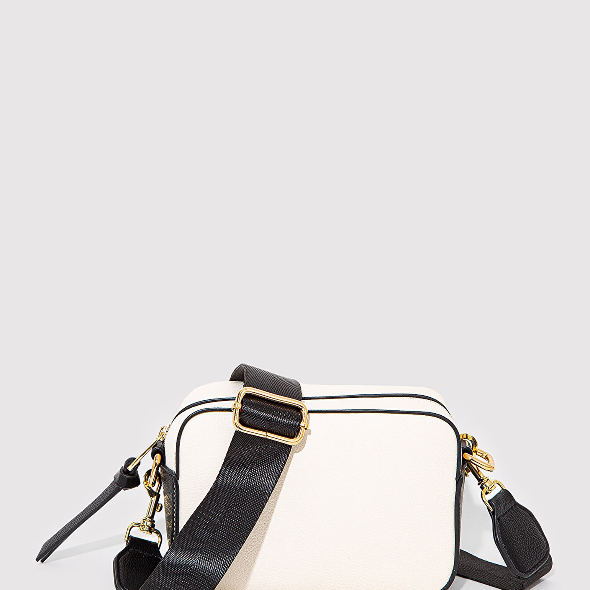 Mavi Siyah Askılı Ekru Çapraz Çanta 1910084-70055