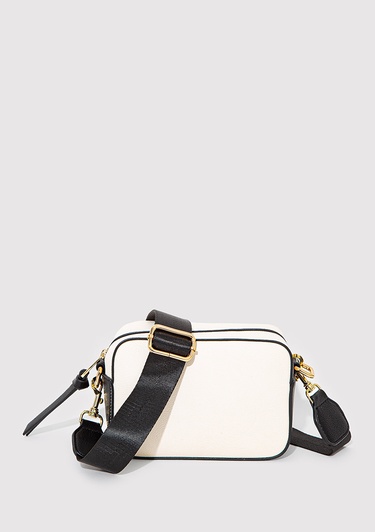  Mavi Siyah Askılı Ekru Çapraz Çanta 1910084-70055