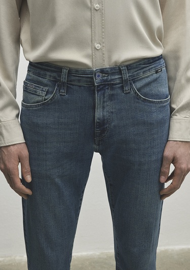  Mavi Jake Premium Blue Gölgeli İndigo Mavisi Jean Pantolon 0042280583