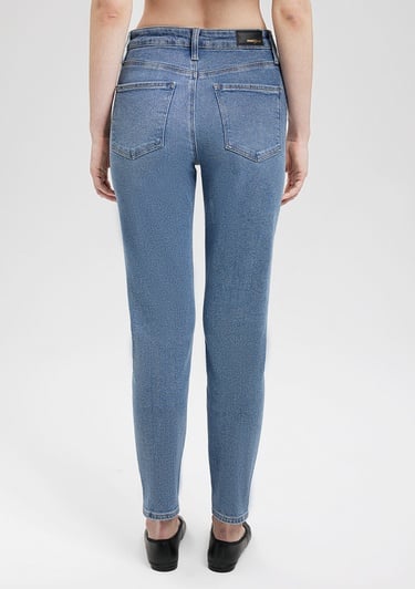  Mavi Cindy Gold Shape Gölgeli İndigo Mavisi Jean Pantolon 100277-33555