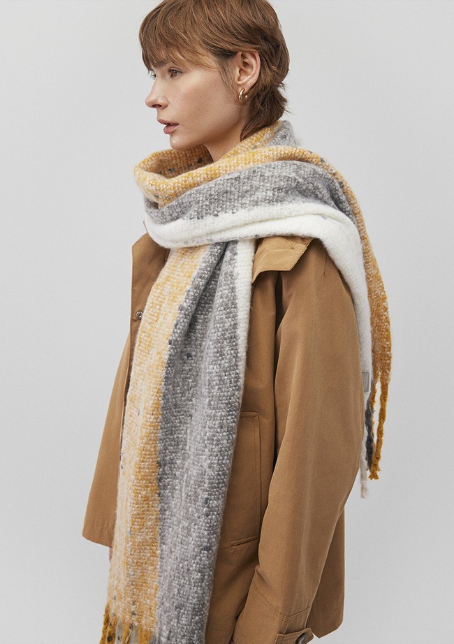  Mavi Püsküllü Atkı 197885-32173