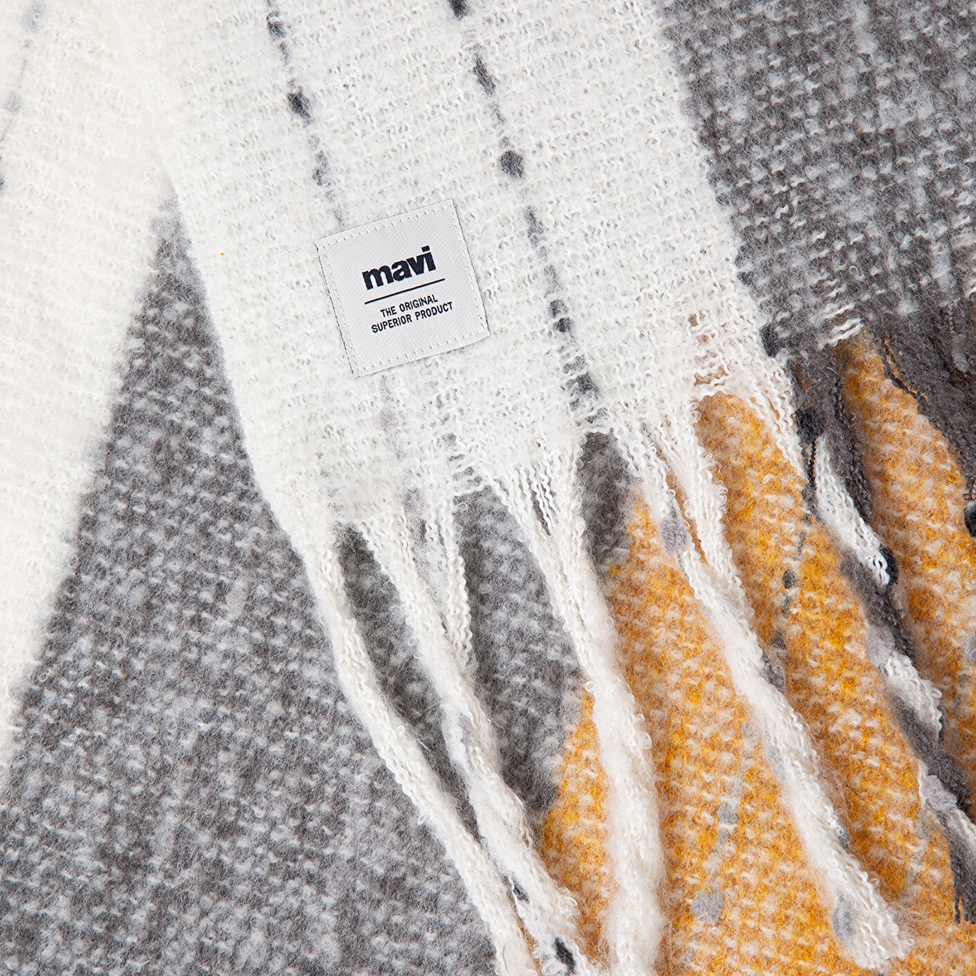 Mavi Püsküllü Atkı 197885-32173