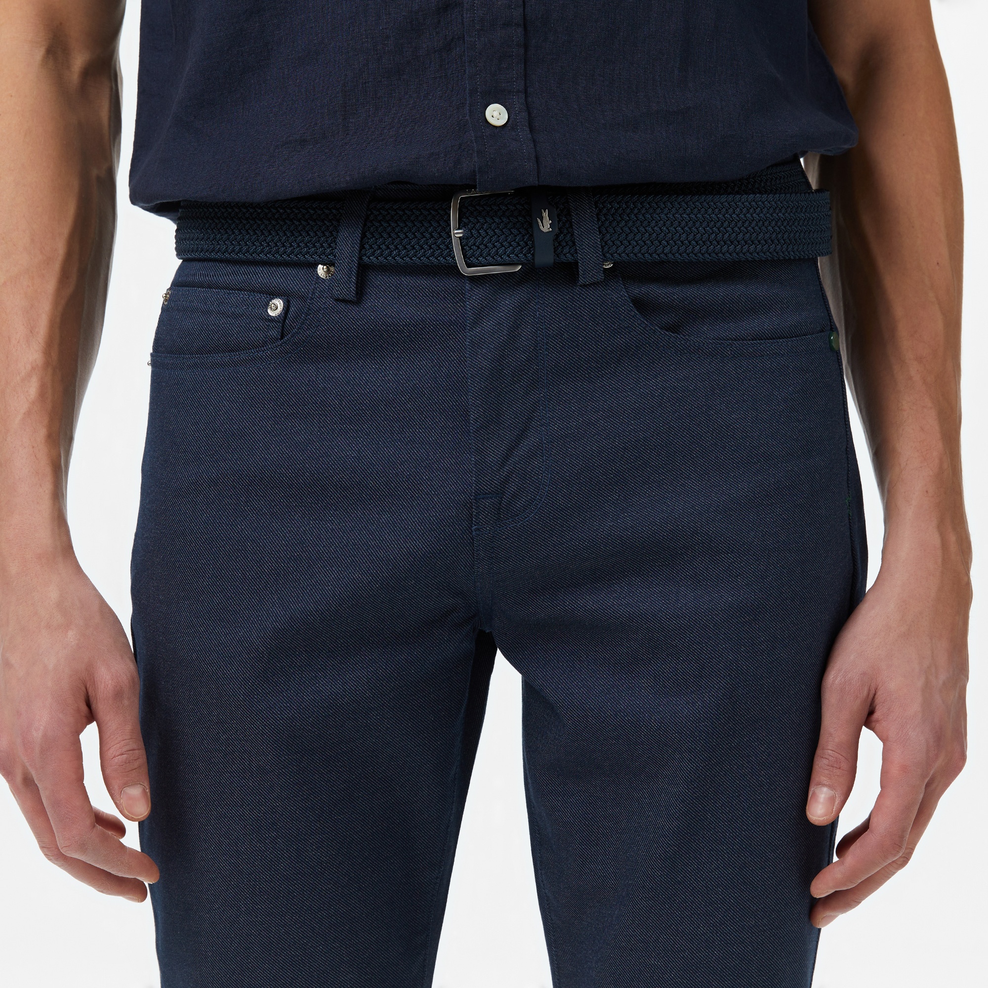 Lacoste Erkek Slim Fit Lacivert Jean Pantolon