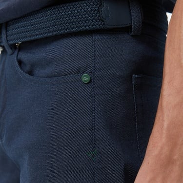  Lacoste Erkek Slim Fit Lacivert Jean Pantolon