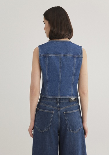  Mavi Merlin Real Blue Koyu Mavi Jean Yelek Fitted / Vücuda Oturan Kesim 1110265-85670