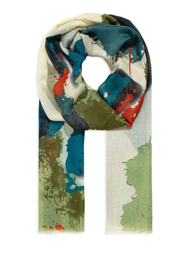  Mavi Baskılı Şal 1912227-35115