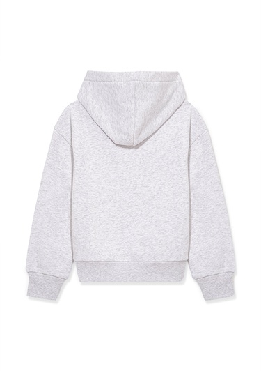 Mavi Mavi Logo Baskılı Kapüşonlu Gri Sweatshirt 7610035-85438