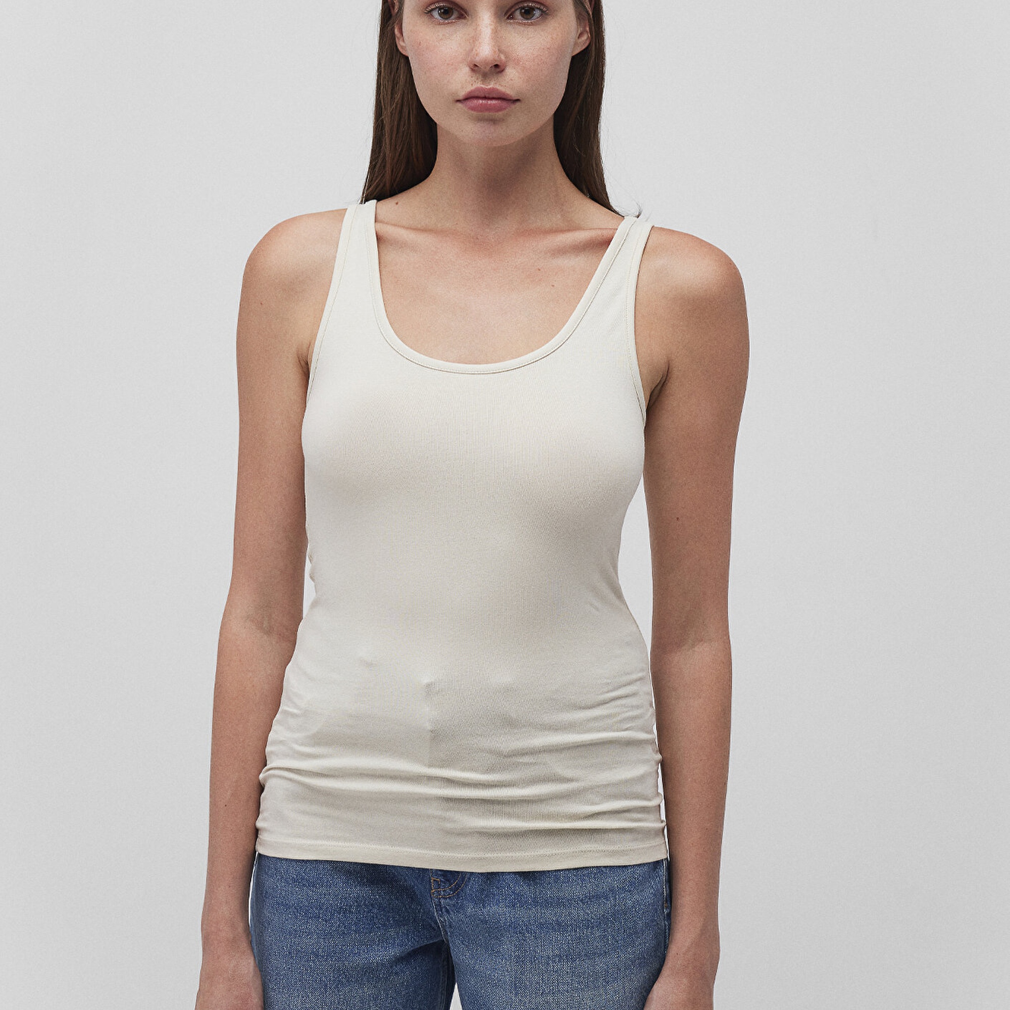 Mavi 2li Kadın Basic Atlet Fitted / Vücuda Oturan Kesim 1611367-70134