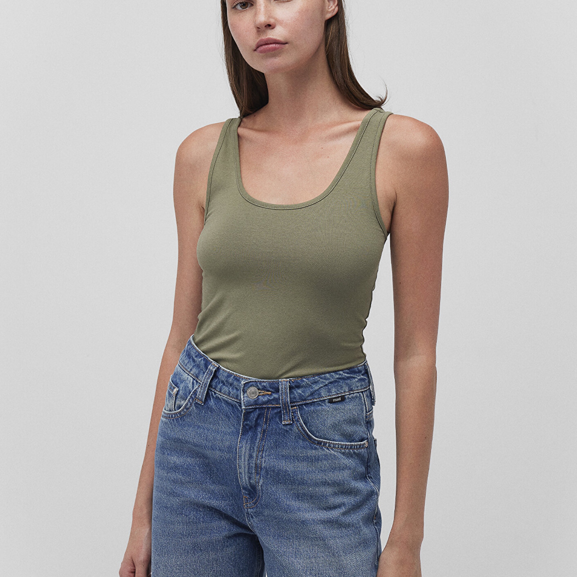 Mavi 2li Kadın Basic Atlet Fitted / Vücuda Oturan Kesim 1611367-70134