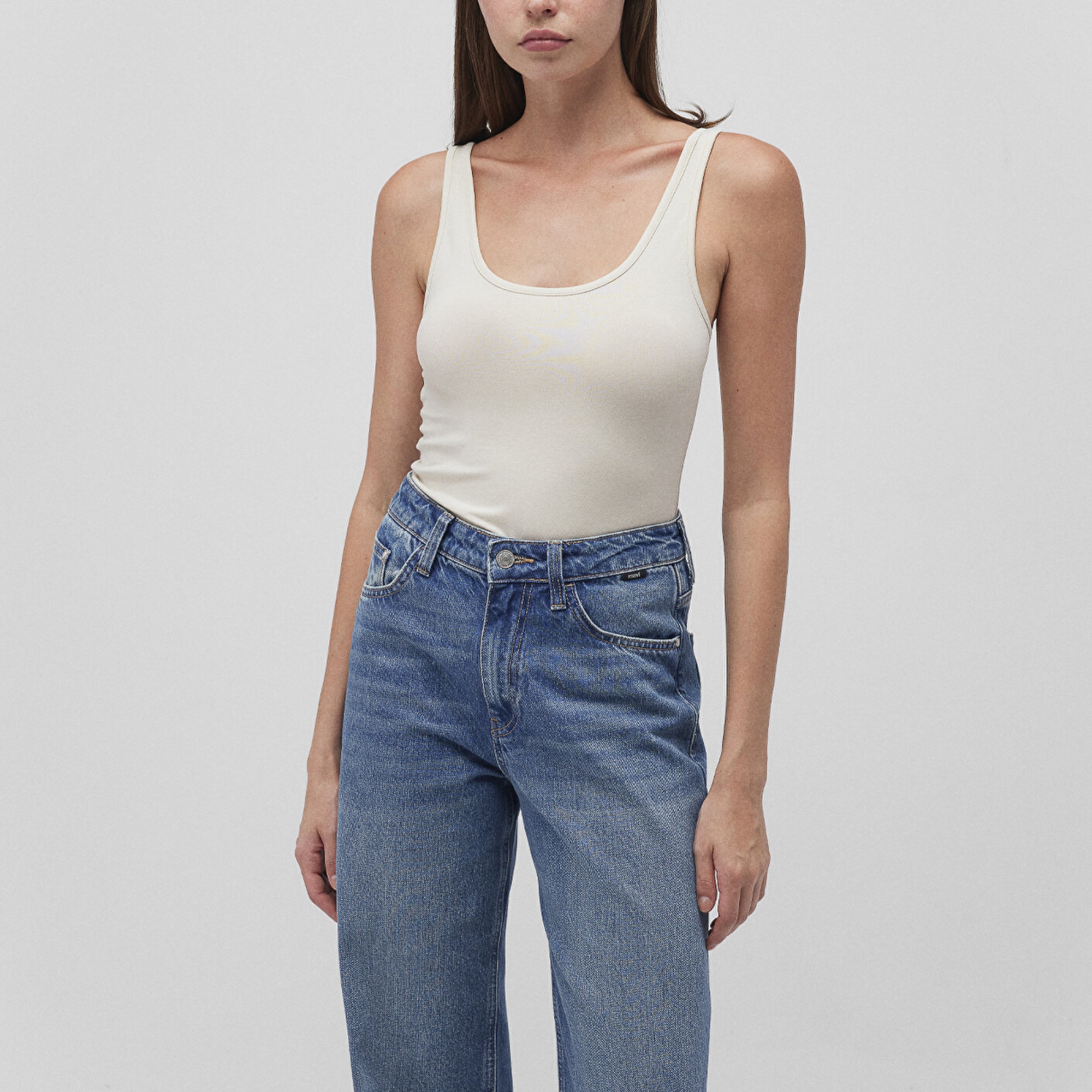 Mavi 2li Kadın Basic Atlet Fitted / Vücuda Oturan Kesim 1611367-70134