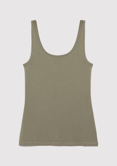  Mavi 2li Kadın Basic Atlet Fitted / Vücuda Oturan Kesim 1611367-70134