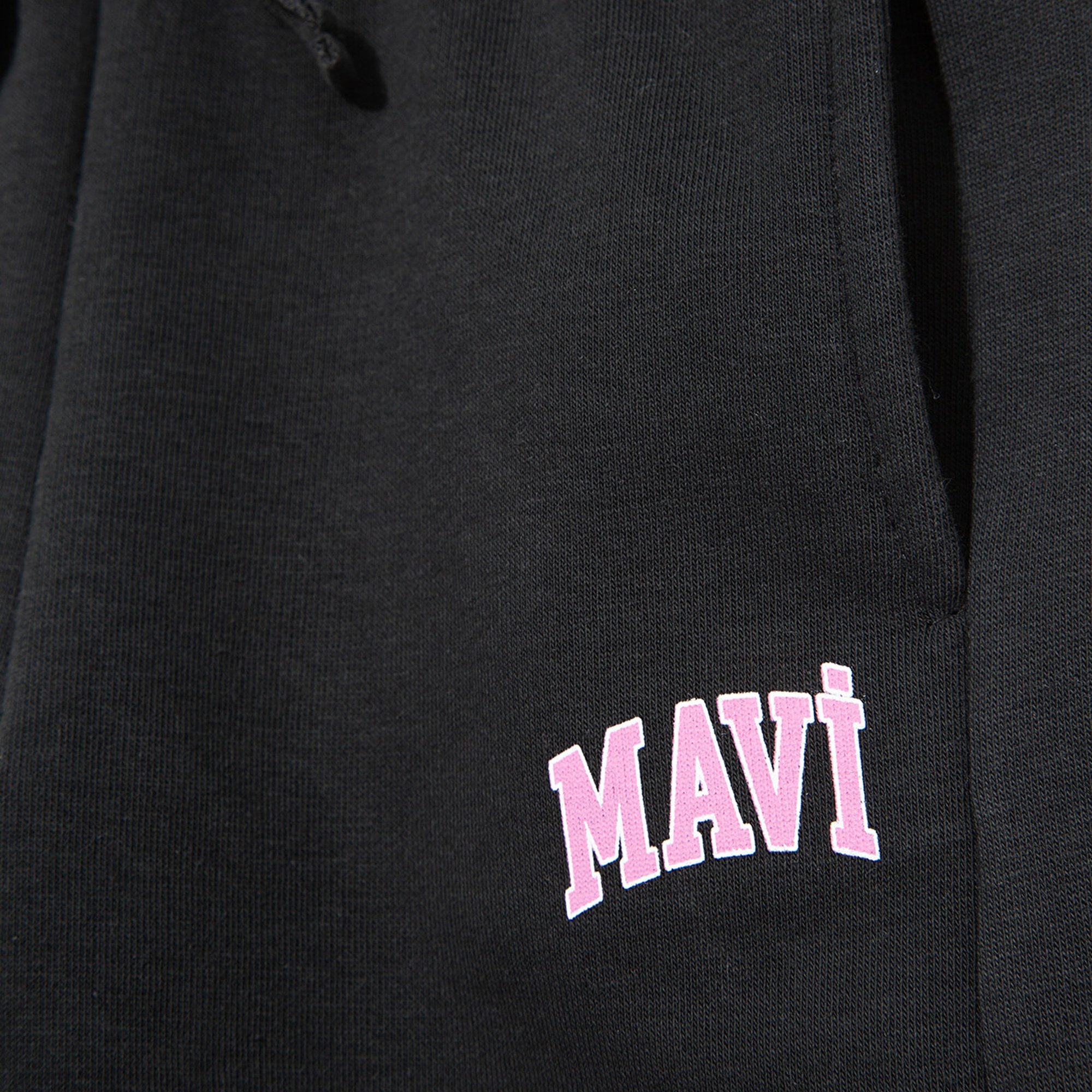 Mavi Mavi Logo Baskılı Siyah Eşofman Altı 7010000-70087