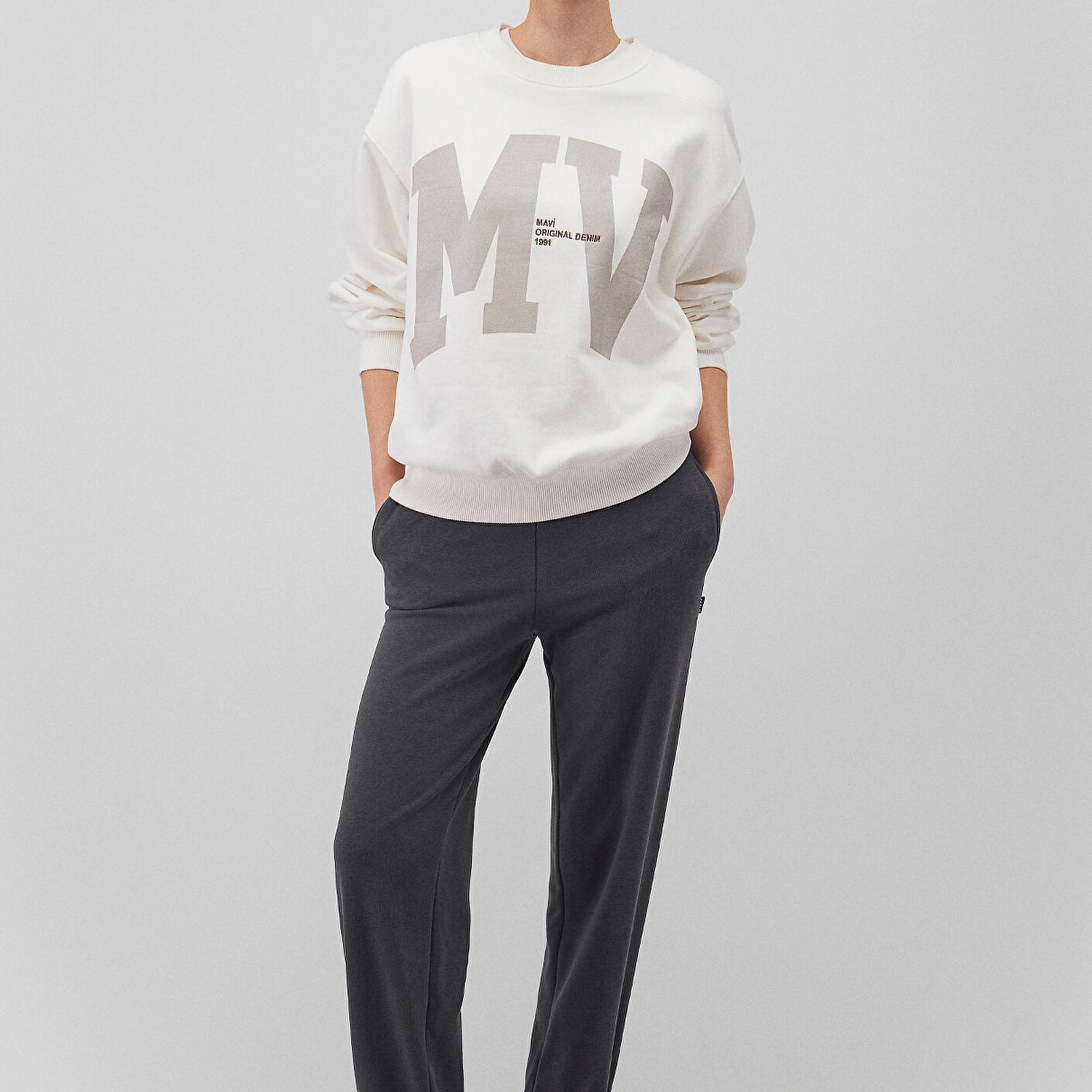 Mavi Antrasit Basic Eşofman Altı 1600903-70087