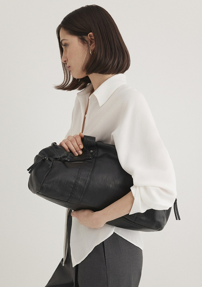  Mavi Siyah Omuz Çantası 1912134-900