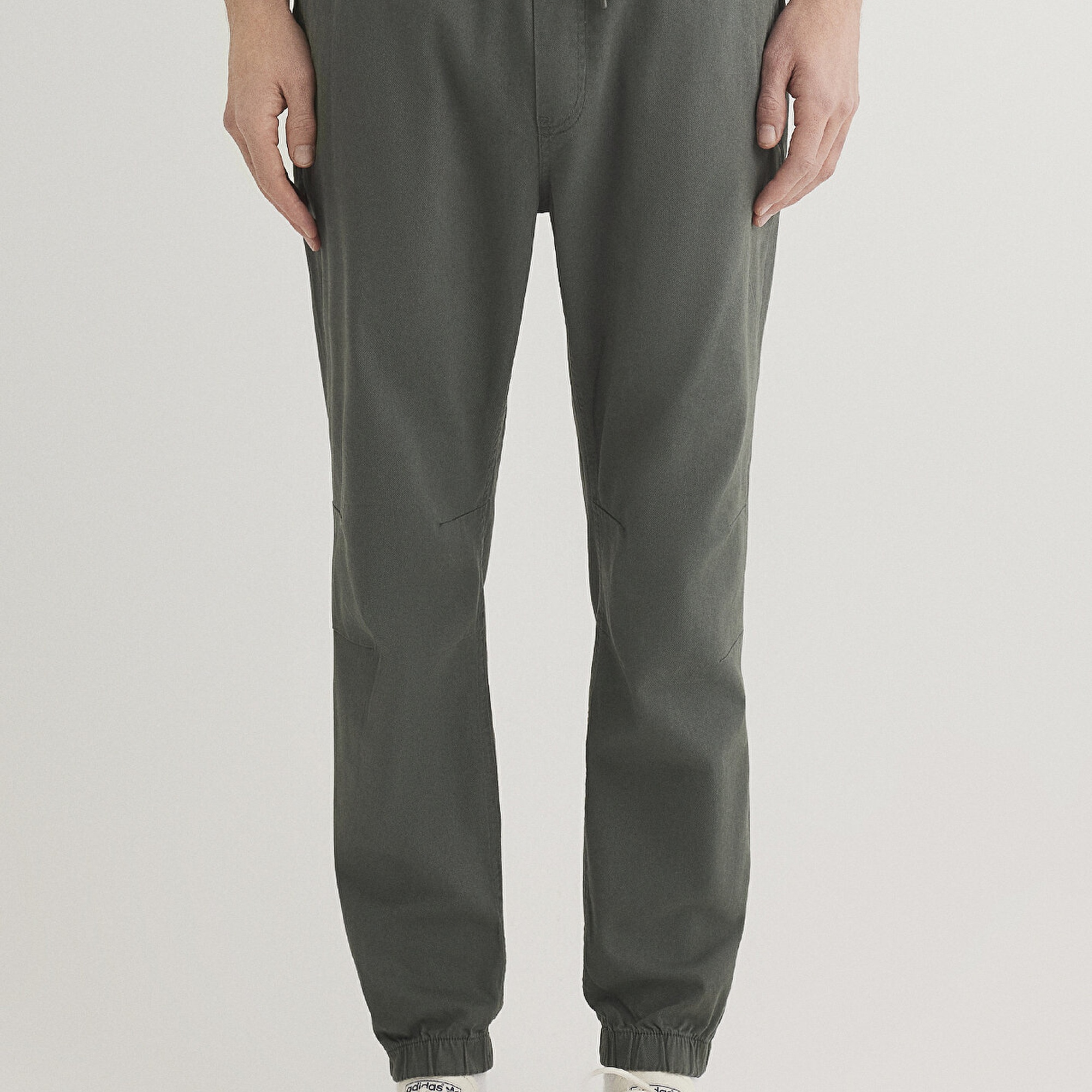 Mavi Beli Lastikli Koyu Yeşil Pantolon 000169-71598