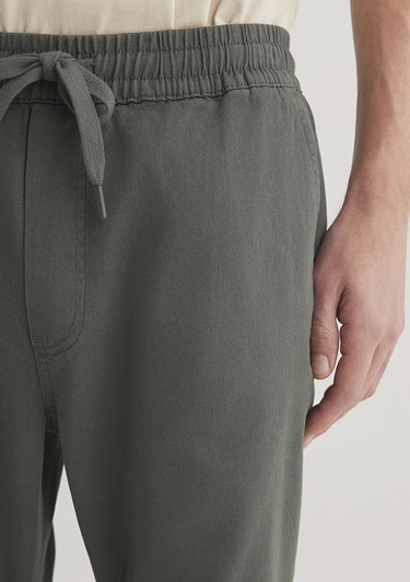  Mavi Beli Lastikli Koyu Yeşil Pantolon 000169-71598